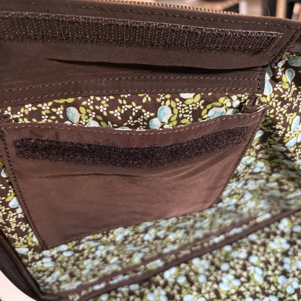Vera Bradley Classic Quilted Padded Laptop Sleeve Case Brown 17